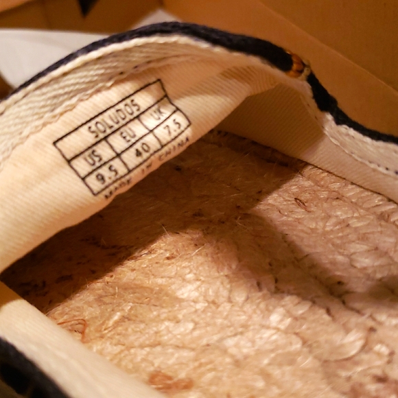 Soludos New Embroidered Platform Espadrilles SlipOn Flats Shoes NIB Navy 9.5๐HP - Picture 13 of 16